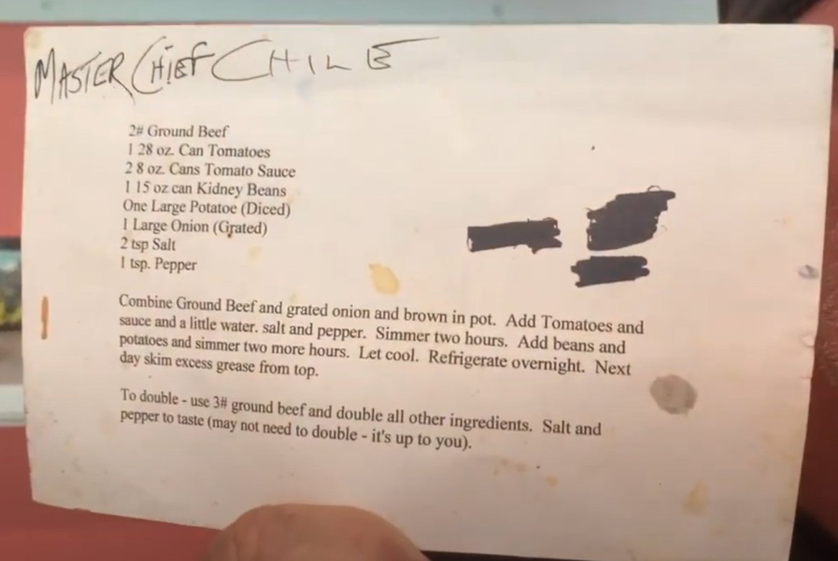 So <a href="/SteveDownes117/">Steve Downes</a> just released his recipe for Master Chief Chilli

Will be recreating this on Flooded With Flavour in the near future 🤝