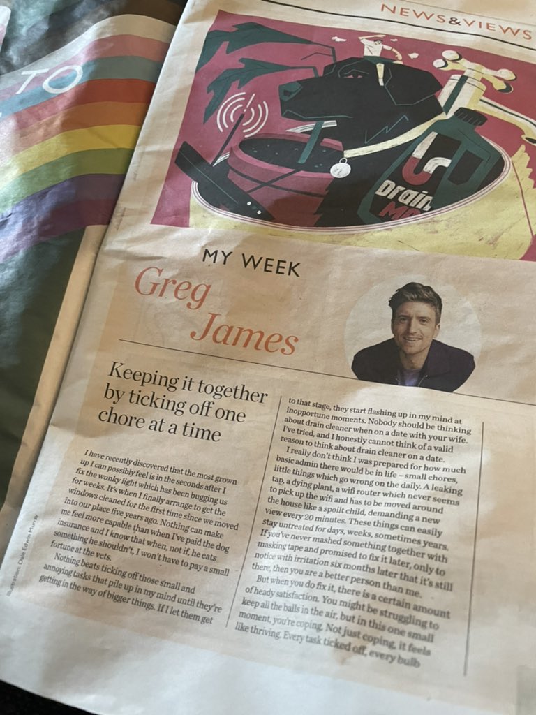 This, in this week’s <a href="/waitrose/">Waitrose & Partners</a> Weekend, speaks to me…Celebrating small wins a la <a href="/gregjames/">Greg James</a>. Am I hopeless? I don’t think so 🤣