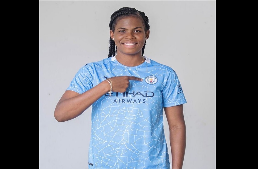 VIDEO Raheem Sterling welcomes Khadija Shaw to Man City family