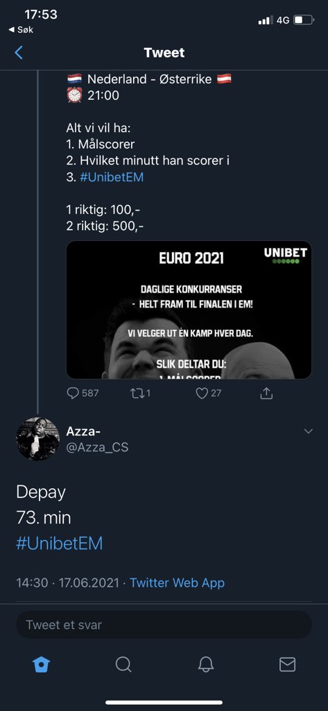 Azza_CS's tweet photo. @UnibetNorge https://t.co/xxa8ueMmmZ