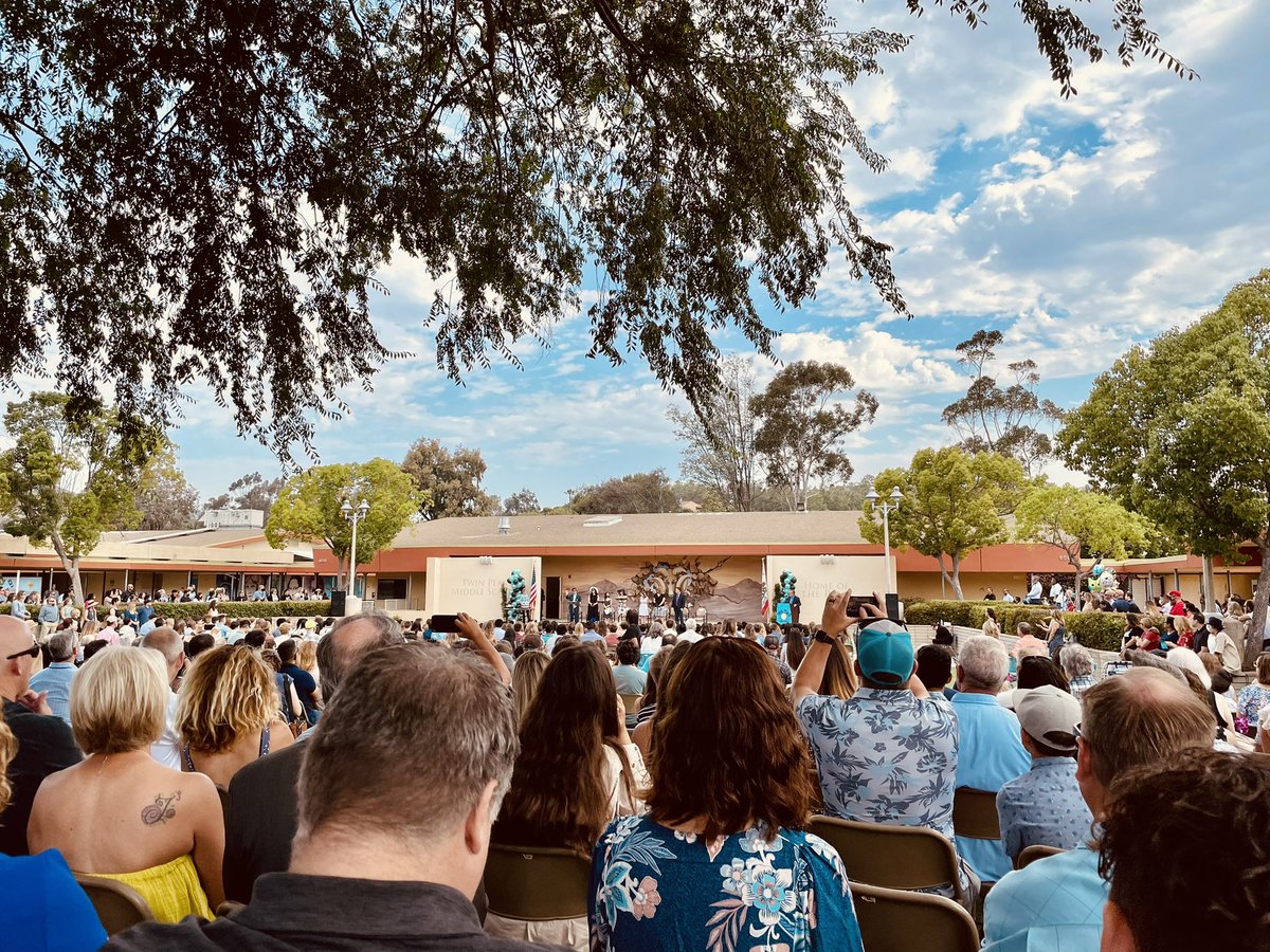 Twin Peaks Middle School Promotion. 

Thanks for the motivation and inspiration, Principal Mills! “Swim in schools, find your passion, and make connections.” <a href="/PowayUnified/">Poway Unified</a> <a href="/TwinPeaksRams/">Twin Peaks Rams</a>