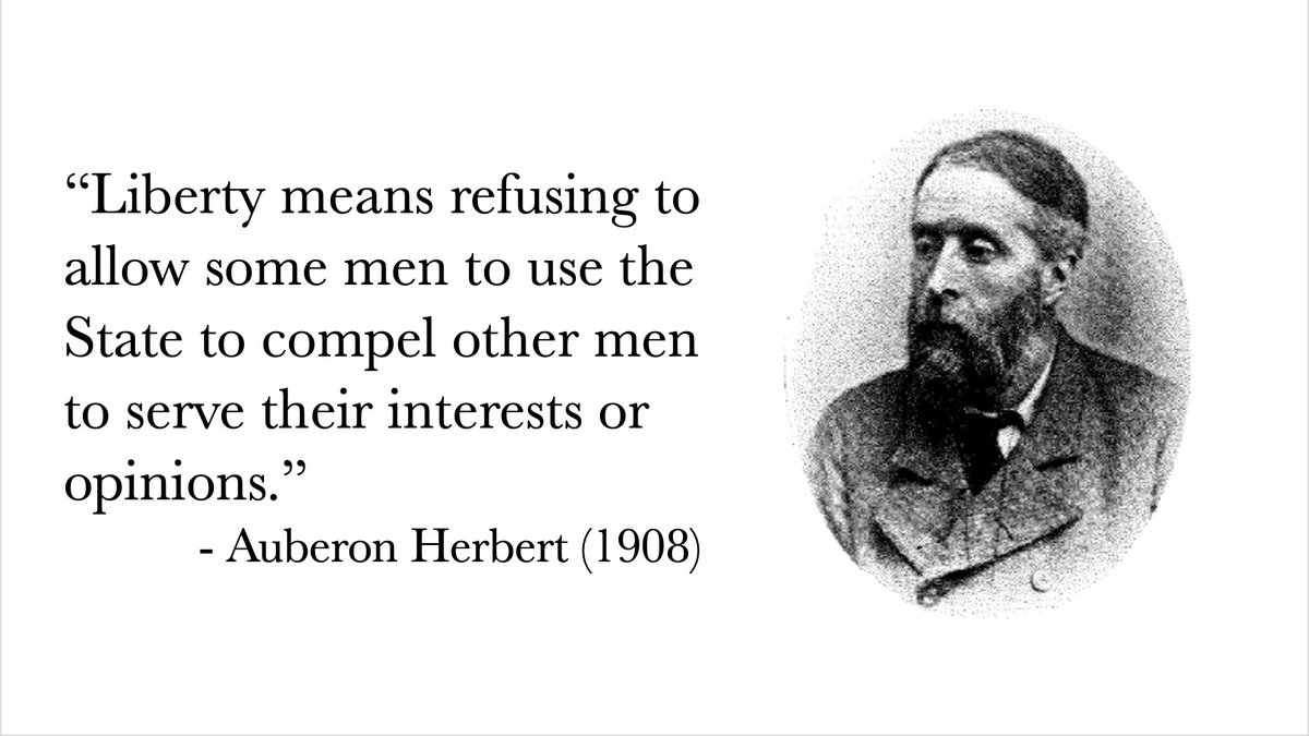 Mattzwolinski's tweet image. Happy birthday to Auberon Herbert, one of Britain’s greatest advocates of individualism, self-ownership, and private property.