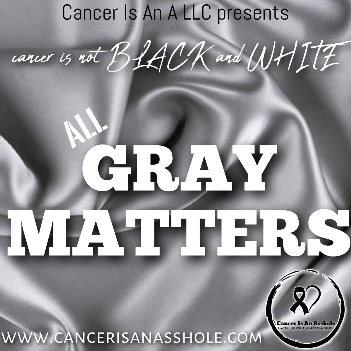CancerisanASS's tweet photo. #cancerpatients #cancersurvivors #cancercaregivers #cancerisanasshole #realtalk #cancerstories #patientadvocate #RealStories #realpatients #Entrepreneurship #Makingchange Gray Matters Series presented by Cancer Is An A LLC! dm for details... https://t.co/7lBjDkiYes