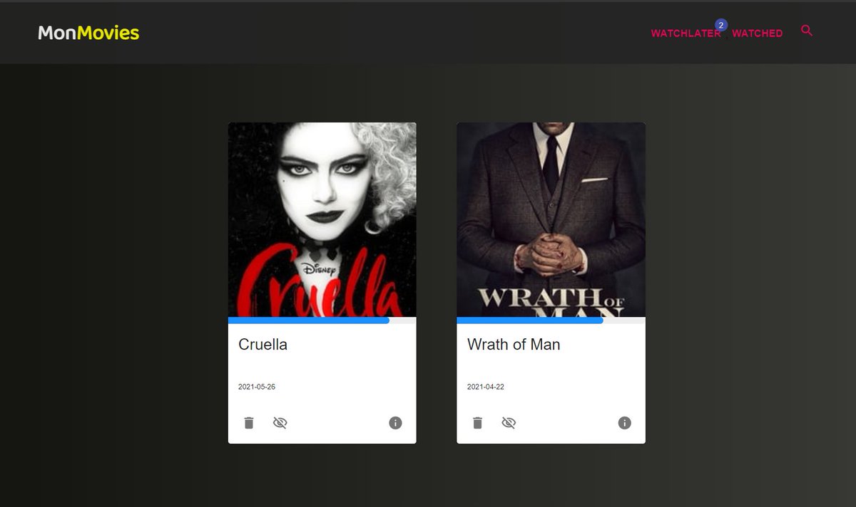 creativechaos_8's tweet photo. Today I updated my previous project MonMovies - A movie watchlist website. Added few more features. Check out the website on https://t.co/brP259Cv1G
LinkedIn - https://t.co/pKdFp4UbNm

#FrontEndDevelopment #webdesign #webdeveloper #CodeNewbie #webdevelopment #React #Redux #nodejs https://t.co/XOQ5zJrhdB