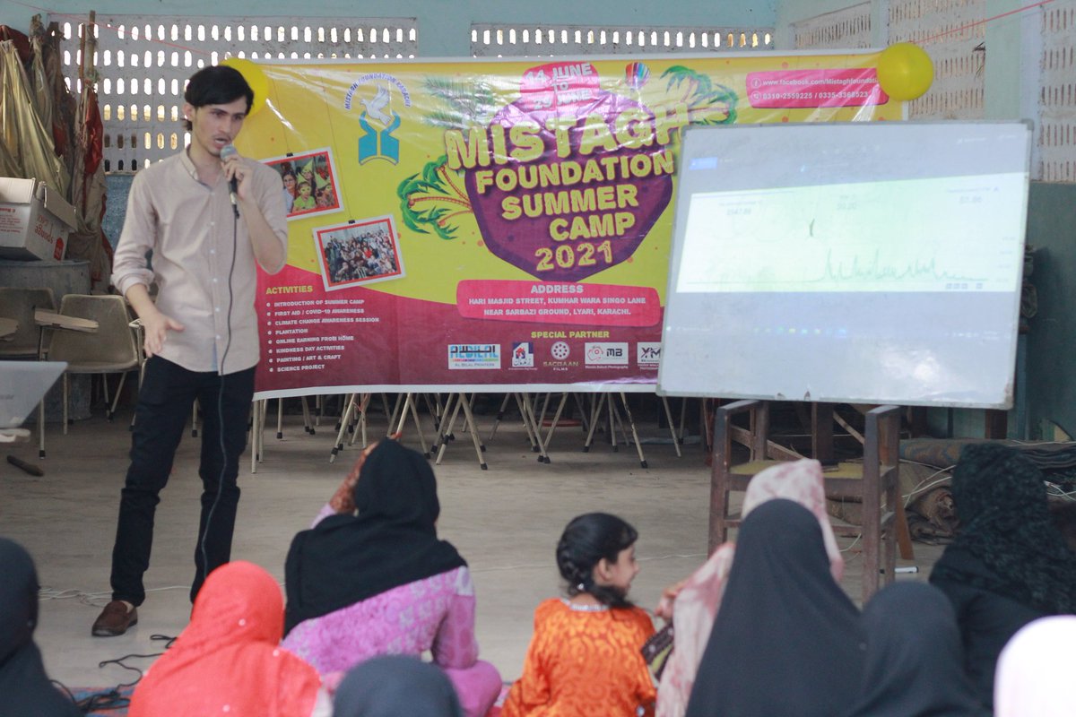 mahin_baloch's tweet photo. 5th day of Summer Camp 2021 ❤️
Online earning from home workshop conducted by Fahad Khattak (YouTuber)
#summercamp2021
#work_for_humanity
#Work_for_Change
#mistagh_foundation
#Mistagh_Family https://t.co/jCRKrr8oMU
