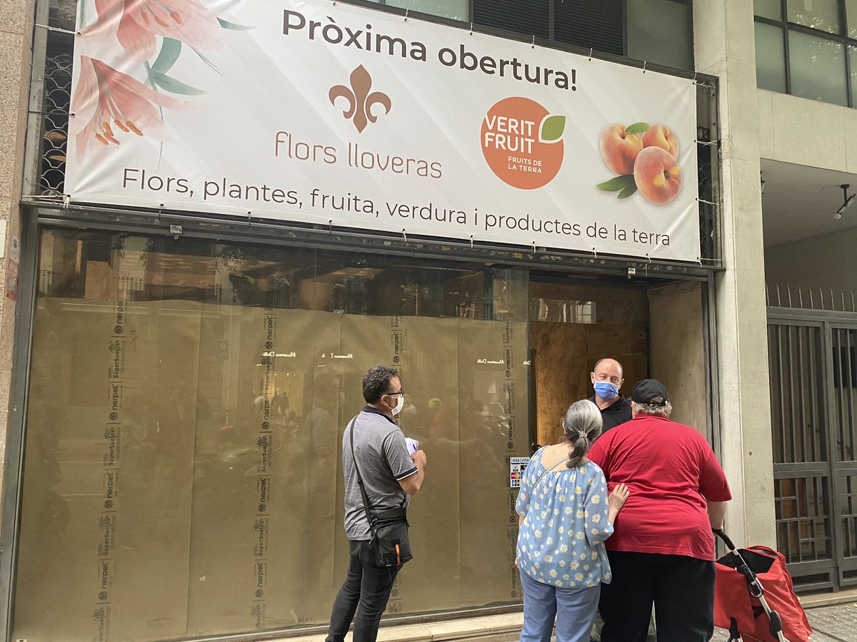 veritfruit's tweet photo. opening soon. Pau claris/provença .BARCELONA. botiga de fruites i flors, verdures i plantes 🍒☘️🍑💐🍍🍌🍋🥦🫐🌹 https://t.co/CugfdhZfty