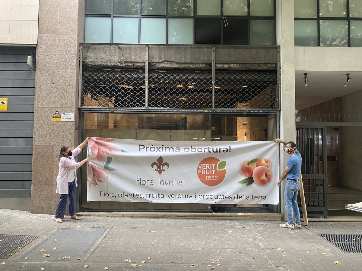 veritfruit's tweet photo. opening soon. Pau claris/provença .BARCELONA. botiga de fruites i flors, verdures i plantes 🍒☘️🍑💐🍍🍌🍋🥦🫐🌹 https://t.co/CugfdhZfty
