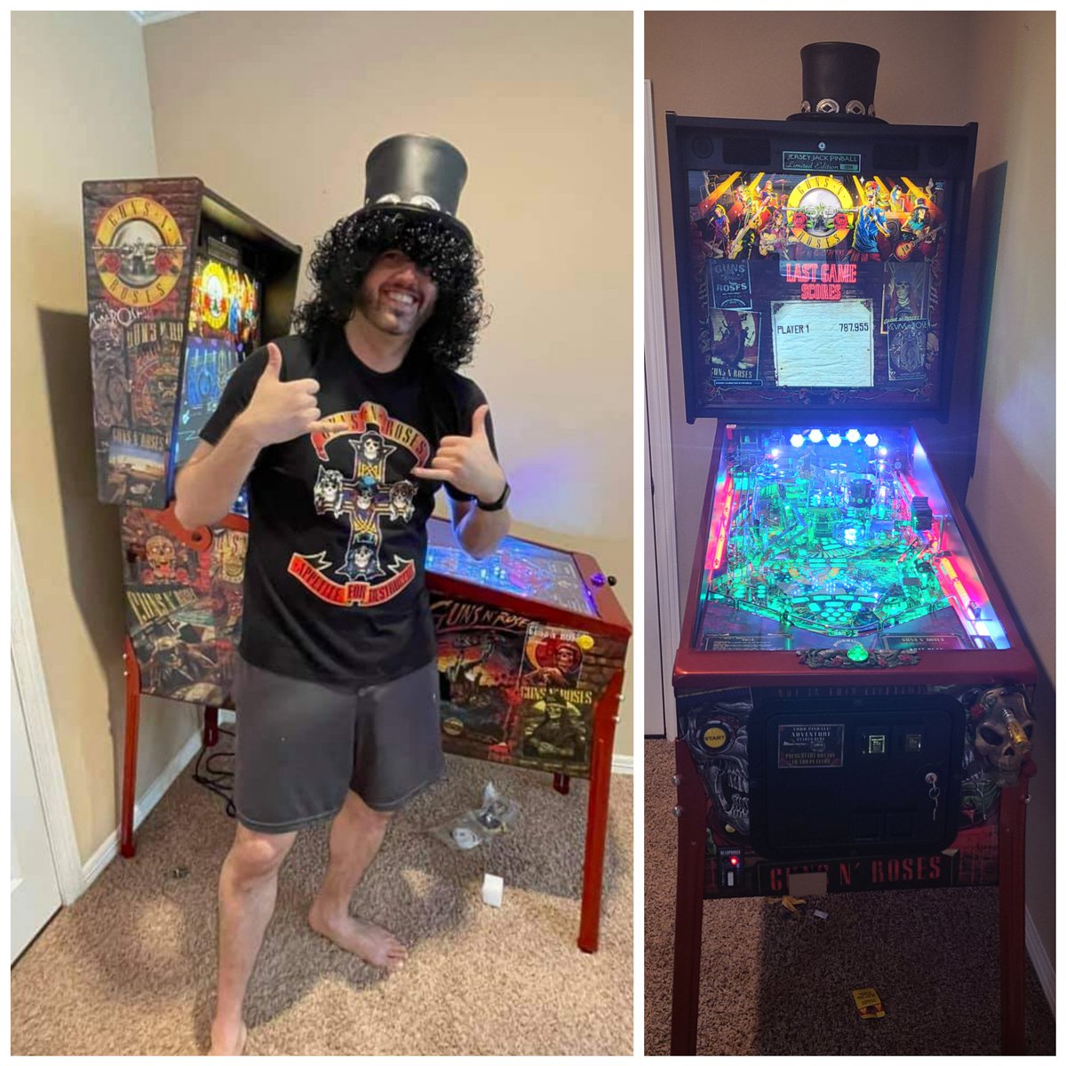 So excited I got a new toy Limited Edition Guns N Roses Pinball Machine by Jersey Jack!  Not Ed tech..but cool none the less #JerseyJack #gnr #pinball