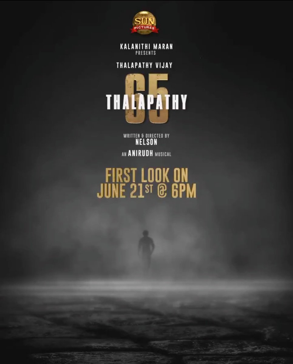 DBALA77's tweet photo. #Thalapathy65FLon21st #Thalapathy65FirstLook 
#Thalapathy65💥💥💥

@actorvijay @Nelsondilpkumar @hegdepooja @sunpictures https://t.co/NYK58LNfyZ https://t.co/CUlkdsyIUw