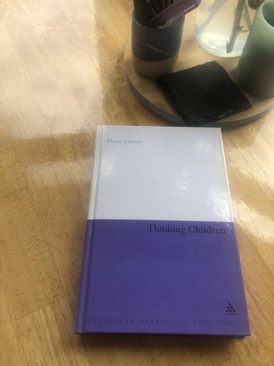 JebJill's tweet photo. So that’s my weekend planned 🤩 So excited to get into this, and prepared for my brain to be challenged in all the ways #StrathEdD #EdD #thinkingchildren https://t.co/trDA0JoaAz
