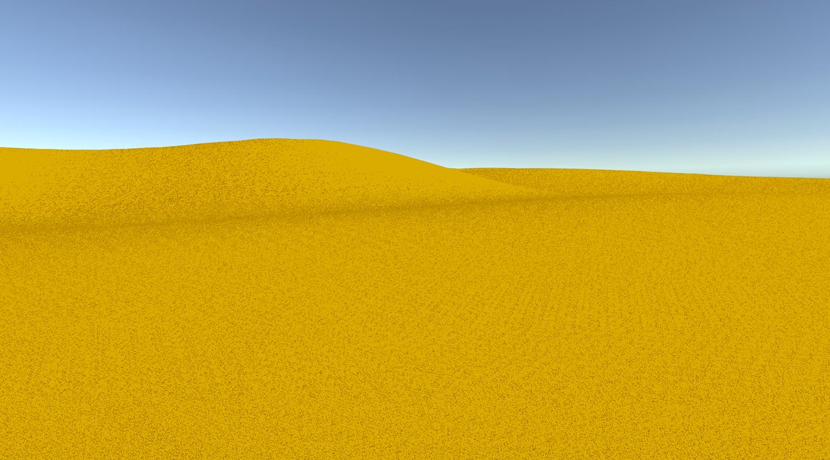 This is the sand shader I wrote, it's not perfect but still, it gives great visuals

Also I'm working on adding wind, to move that sand around

#gamedev #indiegame #indiedev #madewithunity #unity #E32021