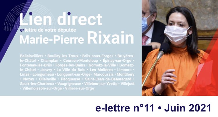 RixainMP's tweet photo. #LienDirect | Dans ma e-lettre du 18 juin, retrouvez : 

▶️ Mes actions en circonscription 
▶️ Mon travail à l’Assemblée nationale @LaREM_AN 
▶️ Les travaux de @AN_DroitsFemmes... 

👩‍💻 Consulter en ligne : https://t.co/47YSjlqc9l
👉 S’abonner : https://t.co/LxtR34JibN https://t.co/LAMOYL16KT