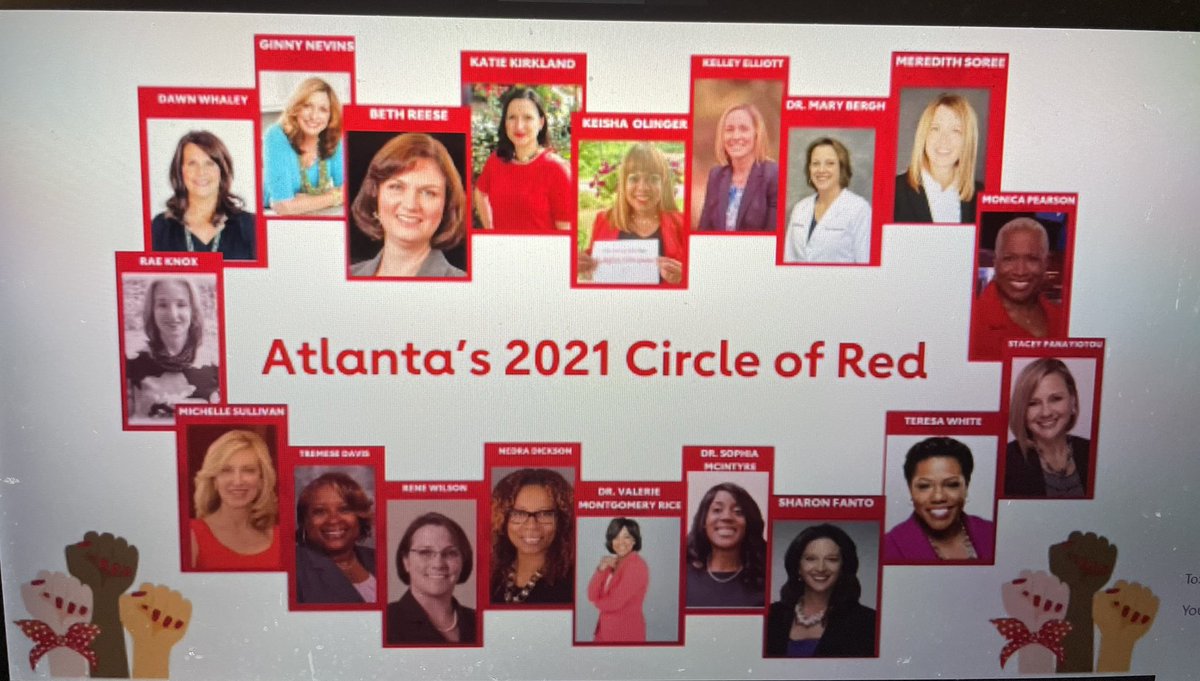 Go Red for women!  Making a change in the community regarding heart health of women in our communities and across the country.  Proud to be a member of the Circle of Red women!  #ATLGoRed