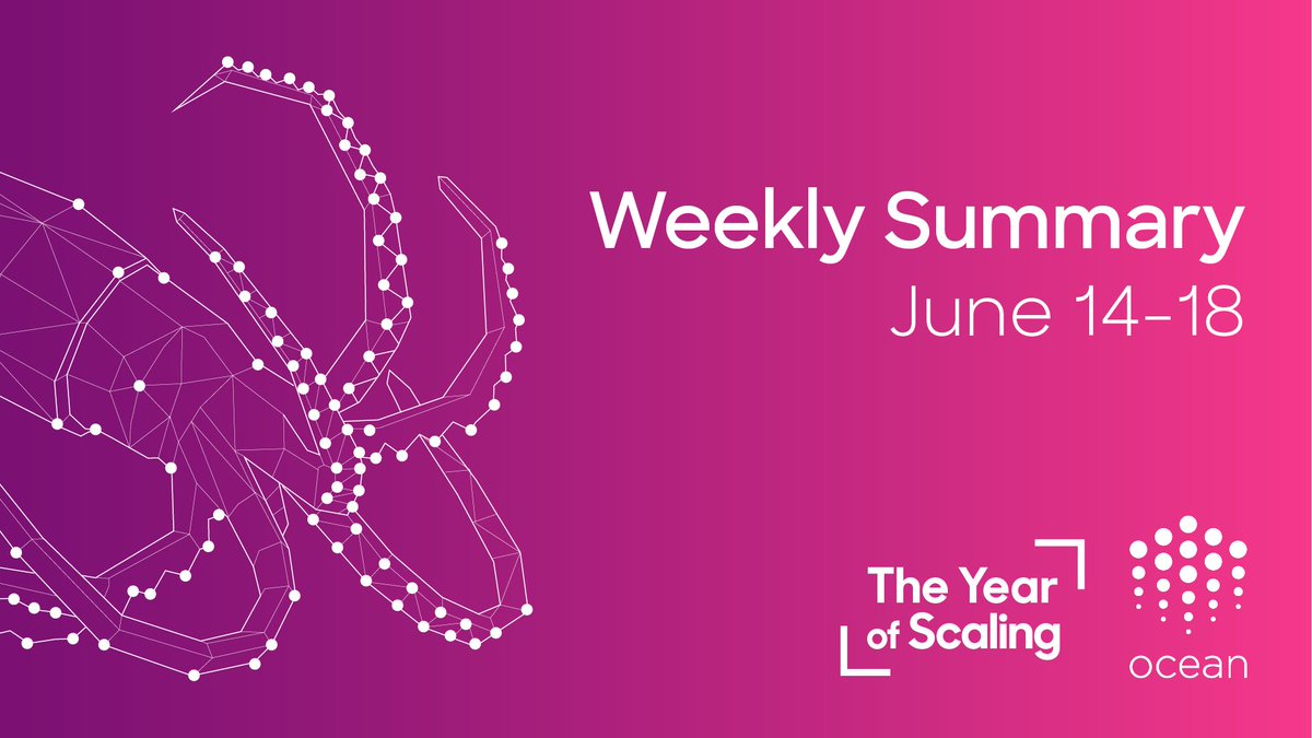 oceanprotocol's tweet photo. ICYMI | The week's updates 🌊

🤝 We were selected as one of this year's @wef Technology Pioneers for accomplishments in blockchain &amp; data innovation. Past recipients have included @Airbnb, @Kickstarter &amp; @Mozilla. #TechPioneers21 https://t.co/0oN1AK4uKH 

#TheYearOfScaling https://t.co/1afHqIC52X