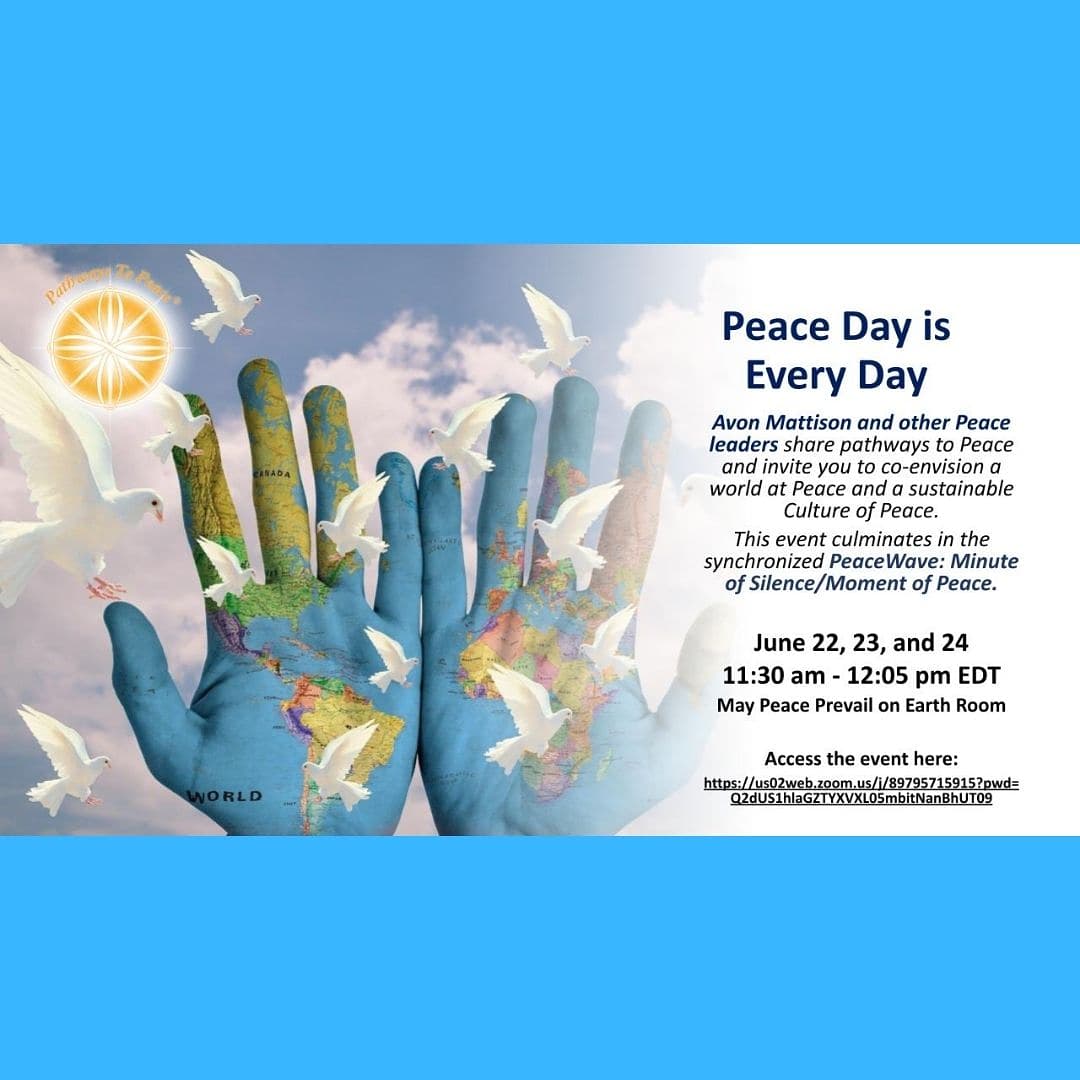 Join us for world unity week!

#pathwaystopeace #CultureofPeaceInitiative #worldunityweek