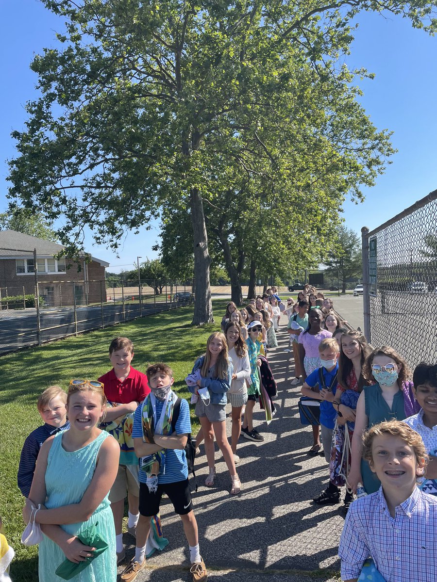 NicoleKNorris's tweet photo. We were gifted with a beautiful day @Prettyboyes1 for 5th Grade Farewell!  Best wishes to our wonderful 5th grade group!  Thank you Mr. Schmidt, Mrs. Porter and Ms. Rae for a heartfelt student led celebration!  Best wishes Mrs. Porter on your next adventure! @sgregorybcps https://t.co/WTxqK0eZMU