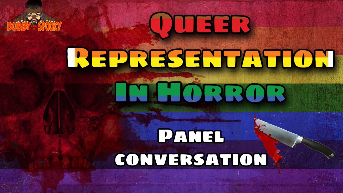BobbyTorrez's tweet photo. Some of my favorite people and myself got together last weekend to talk Queer Representation in Horror 🏳️‍🌈 and I can’t wait for you guys to see. Premiering on my YouTube channel at 1pm est. In support of @GaylyDreadful (Gayly Helpful) to raise funds for @TransLawCenter 🏳️‍⚧️ https://t.co/I8oRzBdf9Z