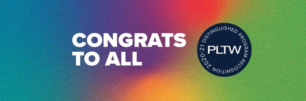 Congrats to Ponaganset High and Middle Schools for being recognized as 2020-21 PLTW Distinguished Schools! We’re proud of your commitment to increasing student access, engagement, and achievement in your PLTW programs. <a href="/PonagansetHS/">Ponaganset High School</a>  <a href="/ReneePalazzo/">Renee Palazzo</a>  @LisaKJacques  <a href="/ponaganset/">Mr. Porrazzo</a>