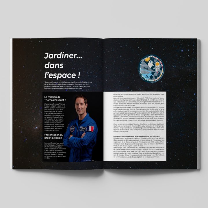 Veìr Magazine (@veirmagazine) on Twitter photo Est-ce qu’on peut jardiner dans la <a href="/Space_Station/">International Space Station</a> ?
Dans le Numéro 6, on vous dévoile le projet Eklosion mené par des étudiants avec le <a href="/CNES/">CNES</a> : <a href="/Thom_astro/">Thomas Pesquet</a> va faire germer des graines d’œillets !
On souhaite un bon jardinage à <a href="/Thom_astro/">Thomas Pesquet</a> 🌱
veirmagazine.com Est-ce qu’on peut jardiner dans la <a href="/Space_Station/">International Space Station</a> ?
Dans le Numéro 6, on vous dévoile le projet Eklosion mené par des étudiants avec le <a href="/CNES/">CNES</a> : <a href="/Thom_astro/">Thomas Pesquet</a> va faire germer des graines d’œillets !
On souhaite un bon jardinage à <a href="/Thom_astro/">Thomas Pesquet</a> 🌱
veirmagazine.com