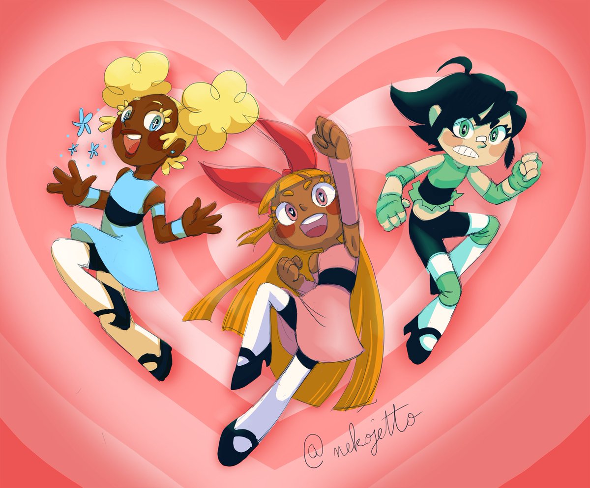 Power puff girls redesign! Sugar! Spice! And everything nice!