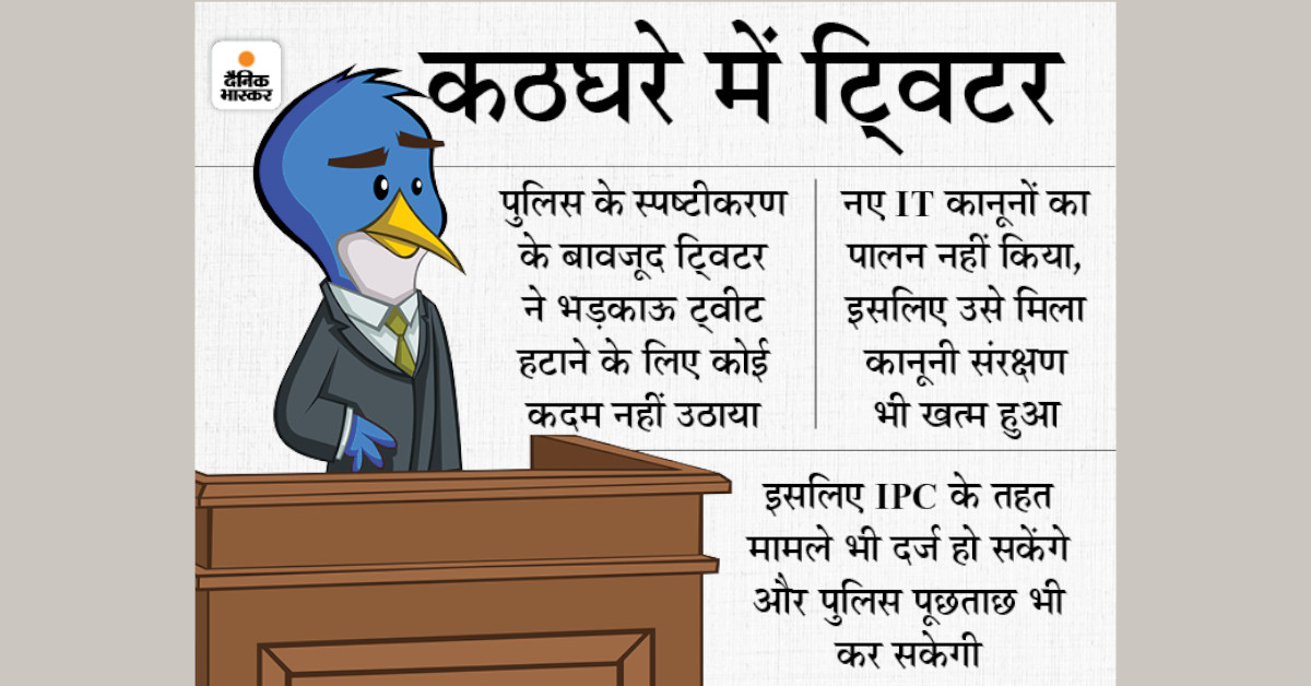DainikBhaskar's tweet photo. नए IT नियमों पर टकराव:ट्विटर की दलील- हम अपनी पॉलिसी फॉलो करते हैं; संसदीय समिति ने कहा- देश का कानून बड़ा है, आपकी नीति नहीं
https://t.co/G3Y2dE7qt1 
#TwitterIndia #Twitter https://t.co/xxgbHqg6r6