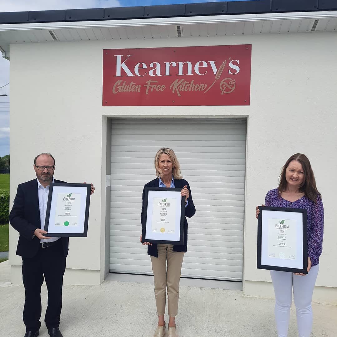 GFFoodAwards's tweet photo. Look where we went today! Roadtrip to @Kearneyshomeba1 #FFFAI #FromFrom #GlutenFree 
After a long wait, we are finally beginning the rollout of our 2020 Certificates to Award Winners. We were delighted to deliver these Gold, Silver &amp; Merit Awards to the Kearney's team. Congrats! https://t.co/6bm3Rc21PM