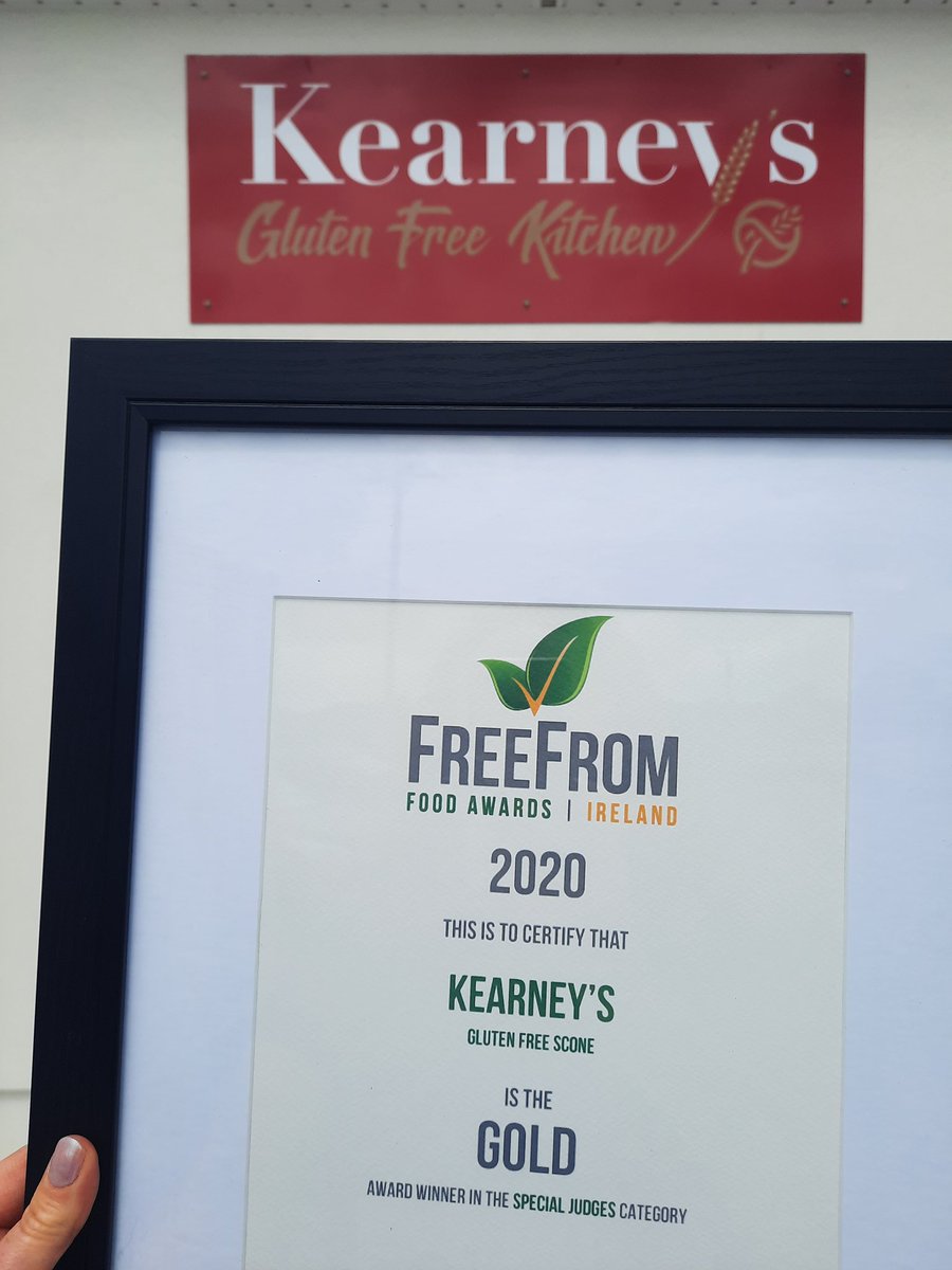 GFFoodAwards's tweet photo. Look where we went today! Roadtrip to @Kearneyshomeba1 #FFFAI #FromFrom #GlutenFree 
After a long wait, we are finally beginning the rollout of our 2020 Certificates to Award Winners. We were delighted to deliver these Gold, Silver &amp; Merit Awards to the Kearney's team. Congrats! https://t.co/6bm3Rc21PM