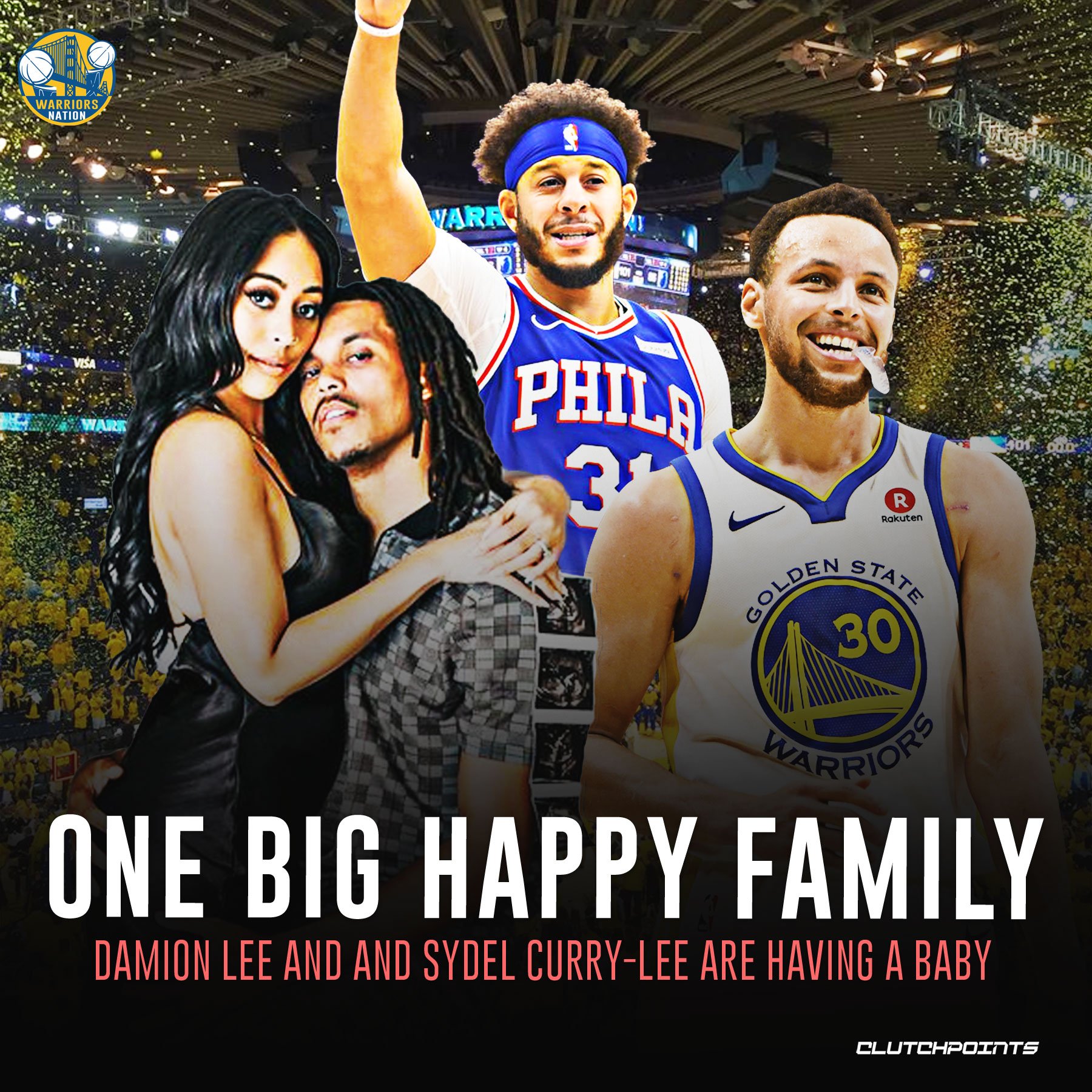 Warriors Nation on X: Congratulations Damion Lee & Sydel Curry-Lee 🎉   / X