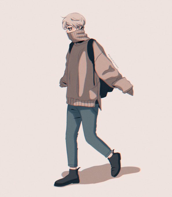 「turtleneck sweater」 illustration images(Popular)｜5pages