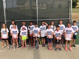sader_tennis's tweet photo. Fun at Summer camp this week! Thanks to all the high school 'Sader tennis players teaching future 'Saders the game! We LOVEd having you!💙🎾💛 https://t.co/2Es4KfrCJB