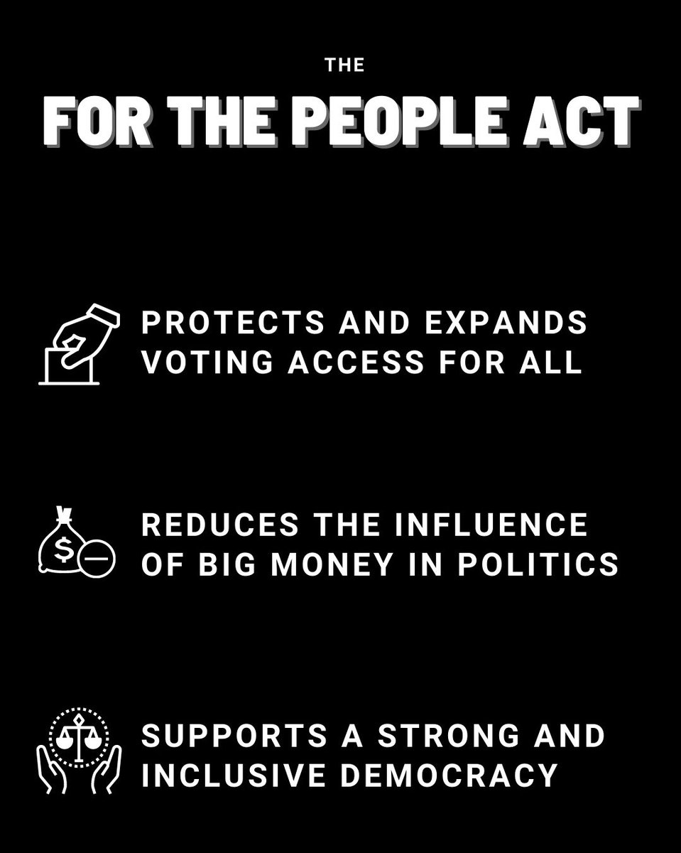 All our voices matter in this democracy, no matter our color, party, or zip code. The #ForThePeopleAct will help expand voting rights to everyone so #CallOutYourSenators and tell them VOTE YES! Click here to take action!! go2vote.org