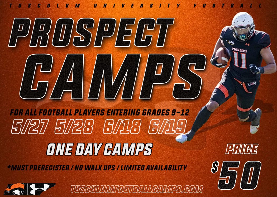 Tusculum University Camp this weekend! Thanks for the invite <a href="/Coach_Dixon1855/">Payton Dixon</a>. <a href="/TusculumFB/">Tusculum Football</a>