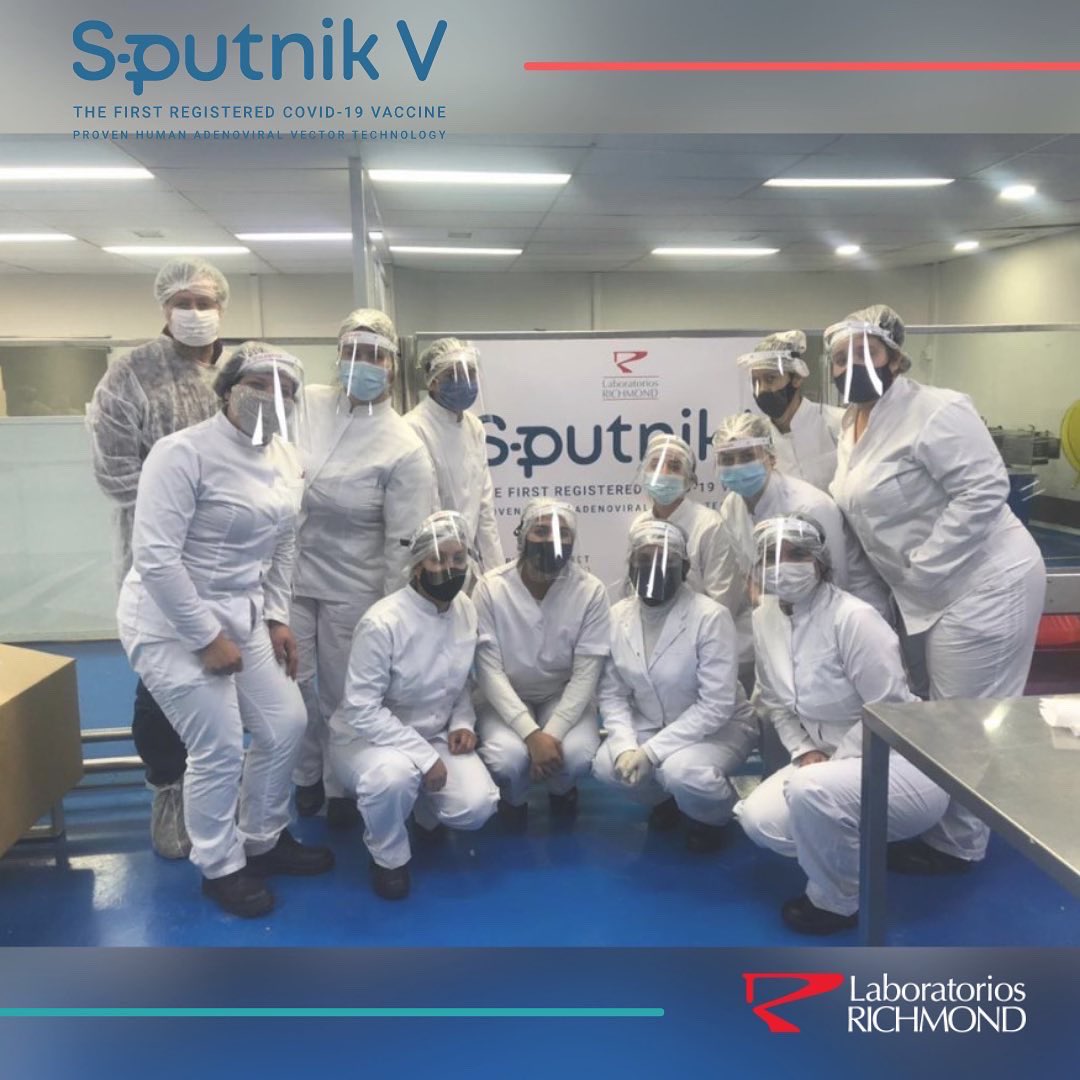 Finalizamos la producción de las primeras 448.625 dosis de la vacuna #SputnikV.