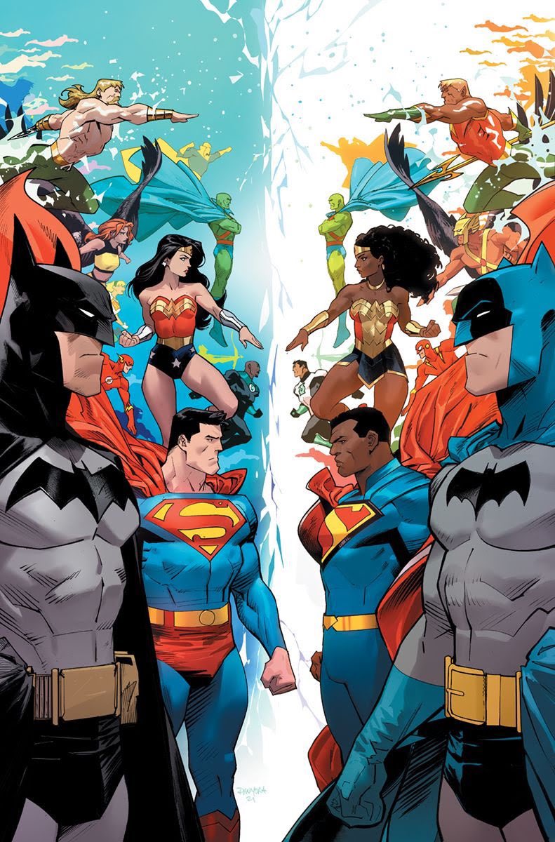 Capa da terceira edição de Justice League Infinity. 

Arte por Dan Mora. 

#Justiceleagueinfinity