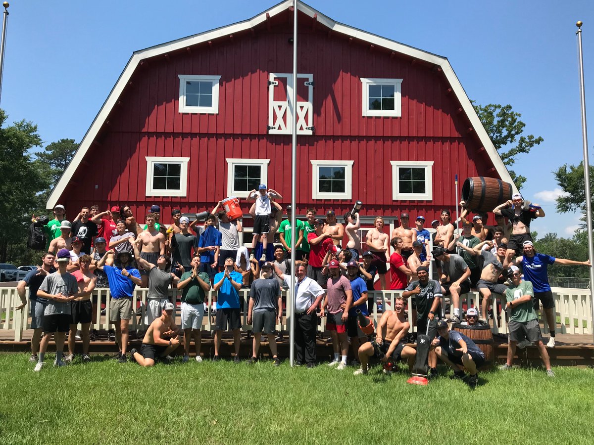 The second week of our Summer Program is in the books. These guys are flat getting after, even with the high heat and humidity. These fun photos have become legendary at TBR and this one is right up there. #TBRSummer #RanchFamily