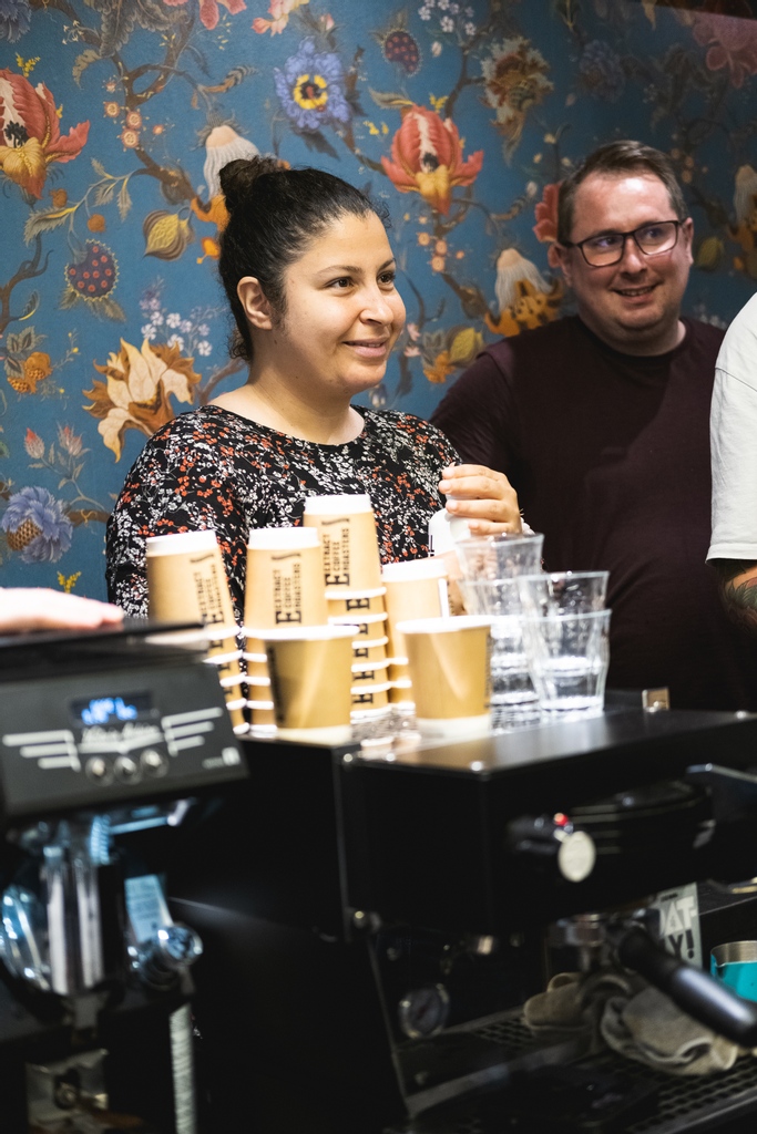 Amazing day here @BrigadeBarktchn with @ExtractCoffee running a training session with our Get Stuck In participants. An amazing session which all our participants thoroughly enjoyed, we have a few budding baristas in our midst! Not to mention these epic shots from @Martin.Nosek44