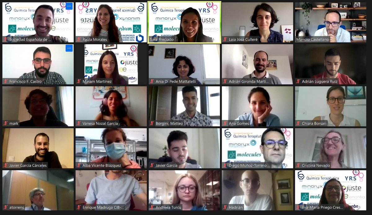 SocEspQuimTerap's tweet photo. Thanks to all the participants for making possible this virtual SEQT #YoungResearchersSymposium 🤗

#SEQT_YRS https://t.co/vGHQTmuYQ8