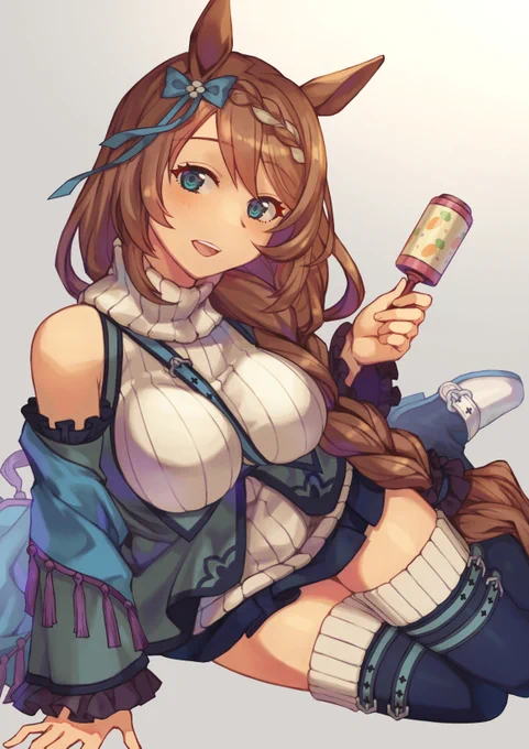 お疲れのトレーナーに膝枕を勧めてくるスーパークリーク #ウマ娘 