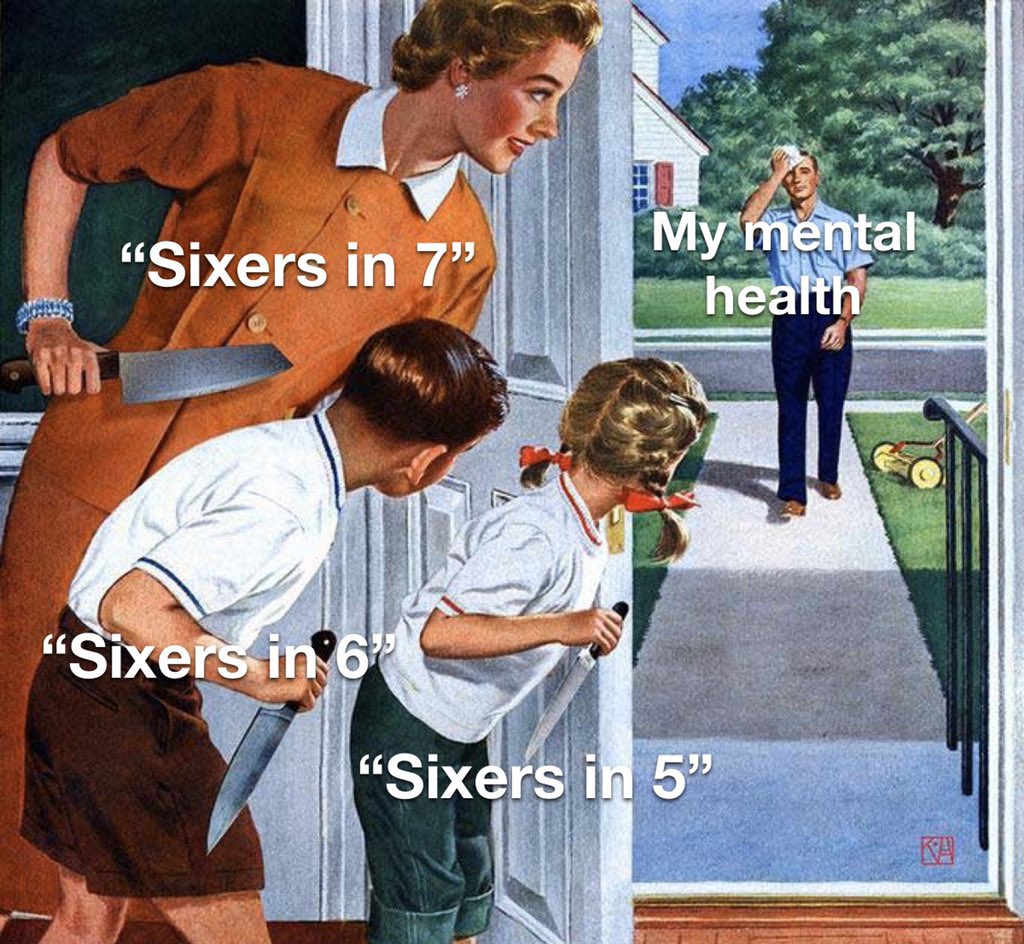 PhillyFanLife's tweet photo. here we go again. back on my bullshit. 

SIXERS IN 7 https://t.co/y8KVQGt7s3