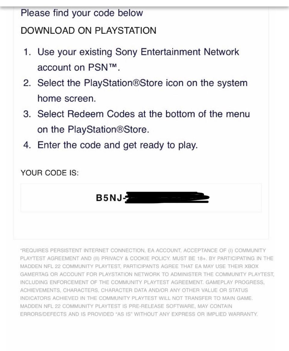 SidepieceQuese's tweet photo. JUST GOT A PS5 MADDEN 22 BETA CODE

Message @ iamgarooo on PSN and tell him why you deserve the code, he will pick a winner later this afternoon 👀

#madden #madden22 #MaddenBeta https://t.co/WzDU49rphB