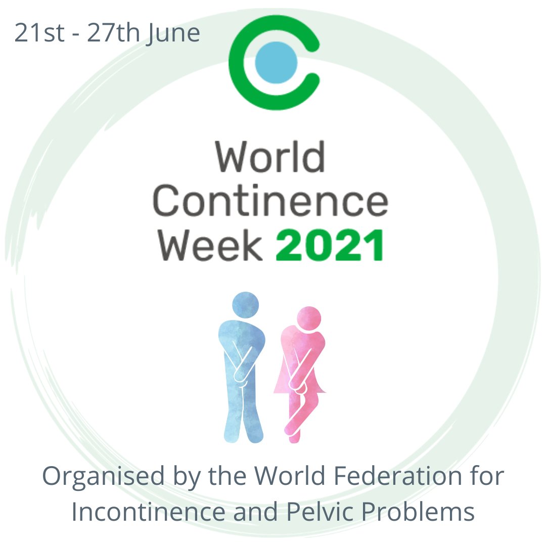 Heads up - It's #WorldContinenceWeek Next week! 🌎 
This is the perfect chance to learn more about #incontinence and the support available - whether your female or male, young or old - it can affect all bodies and ages.  #WCW2021  #continencematters #continencesupport