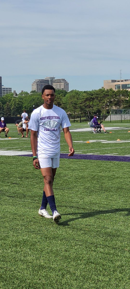 thank you <a href="/NUFBFamily/">Northwestern Football</a> for a great camp experience