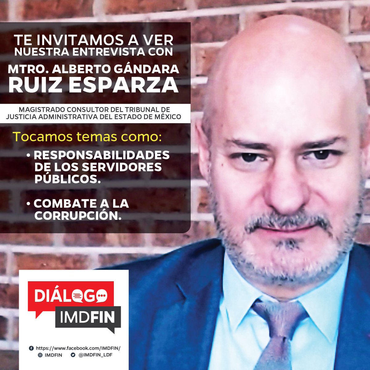 Disfruta de la entrevista en nuestro canal de YouTube con el Magistardo Alberto Gándara Ruiz Esparza (<a href="/albertogandara/">Alberto Gándara R.E</a>).

Link: m.youtube.com/watch?v=O_GTXQ…