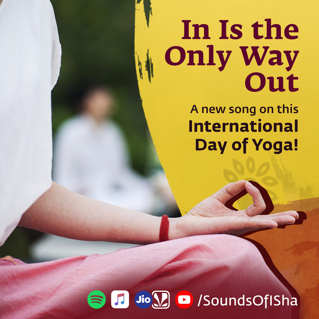 soundsofisha's tweet photo. Coming soon! "In is the Only Way Out" - a musical offering by #SoundsOfIsha on the occasion of #InternationalDayOfYoga 
@SadhguruJV  @ishafoundation https://t.co/D3JkbkHIqQ