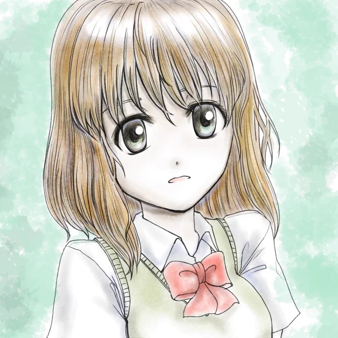昨日のイラストに凄くたくさん反応頂きました ありがとうございました 通知が大混雑で全て巡回できなかった事、申し訳ありません  今日の #落書き は水彩塗りをデジタルでも出来るようにしておこう、という練習を兼ねて    明日からは企画絵や制作中の絵の続きに戻ります