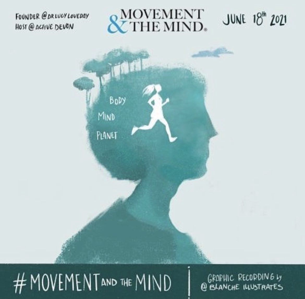 220 people from around the world attended Movement &amp; The Mind 🌏

23 amazing speakers 💫

Awesome <a href="/Drlucyloveday/">Dr Lucy Loveday - I believe in possibility</a> ⭐️
 
Congrats #MovementAndTheMind 💚