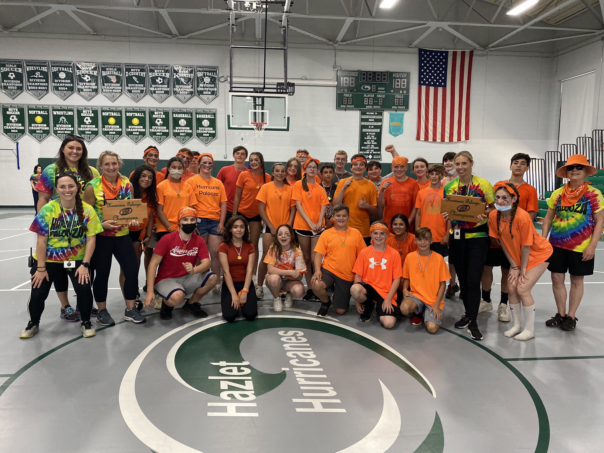 Hazlet Middle School on Twitter "Hurricane Palooza winners! Champions