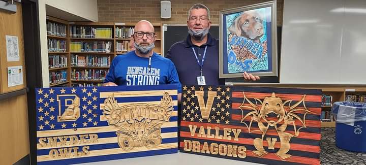 SnyderMiddle's tweet photo. Thank you Dr. Evert!  Best Wishes at Valley Elementary!
Thank you Ms. Rivera for creating this awesome picture! https://t.co/1ydy22ZnUe