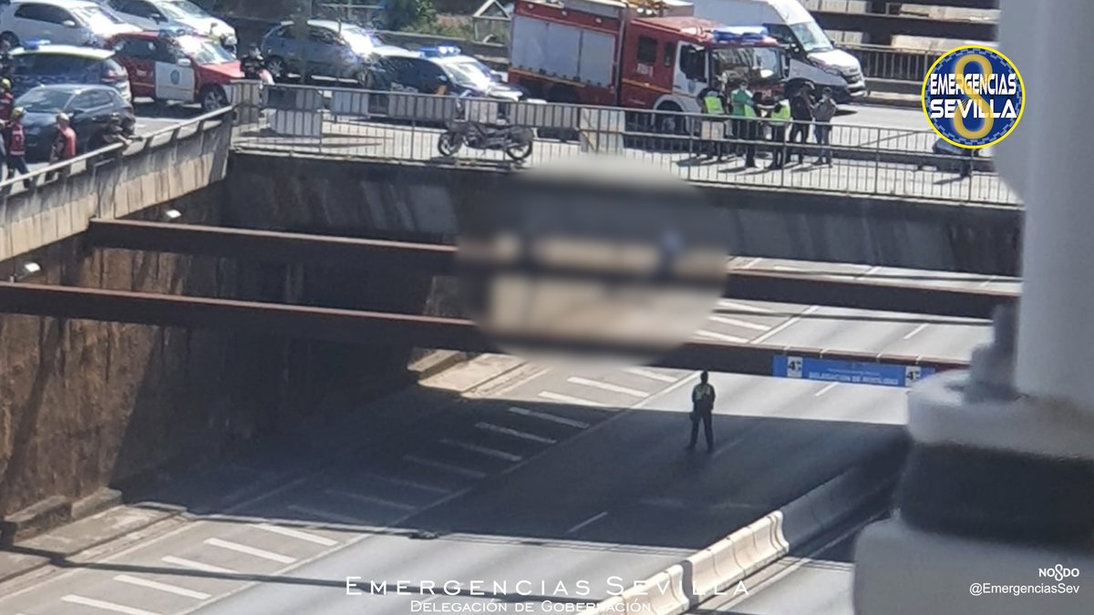 EmergenciasSev's tweet image. 🔴Corte total en Ronda Urbana Norte #Sevilla en ambos sentidos en un dispositivo de emergencias de auxilio a una persona.
En el lugar @PoliciaSevilla #Bomberos #DCCU #Epes061 @policia 
Retenciones de tráfico en las vías adyacentes.
Utiliza itinerarios alternativos.
Ampliaremos.