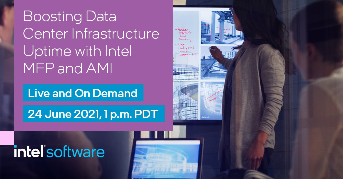 AMI_PR's tweet photo. Join AMI and @IntelSoftware for a free webinar to learn how Intel Memory Failure Protection on systems with #Aptio UEFI BIOS and #MegaRAC BMC firmware can greatly reduce memory failures in the datacenter. Register at https://t.co/UKPtI5tJhY…
#datacenter #webinar #servermemory https://t.co/hIeBujAlr3